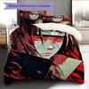 Naruto Anime Wzór Itachi Uchiha Pościel Dekoracja Domu Prezent Urodzinowy (1 * poszwa na kołdrę + 2 * poszewki na poduszki, bez rdzenia)