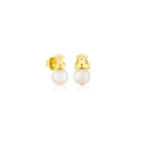 [TOUS] 18K Gold Puppy Pearl Bear