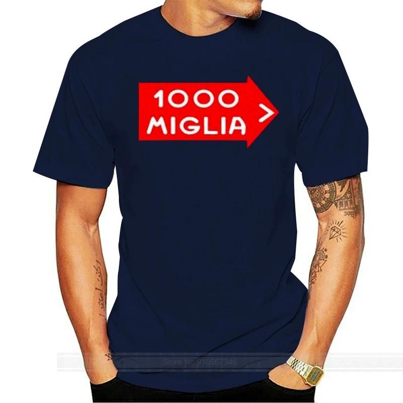 Vintage Italian Mille Miglia Rally Racing Logo Men'S Black T-Shirt Size S To 3Xl Newest Fashion Tee Shirt