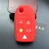 ZAD Silikonkautschuk Auto Schlüsselhülle Abdeckung Halter Schutz Set für Volvo S80 S60 V70 XC70 XC90 D05 Klapp Flip 5 Tasten Fernbedienung Schlüssel