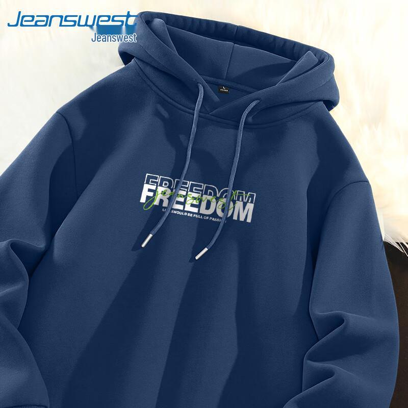 

Jeanswest Men s 2025 Spring Heavyweight Letter Oversize Hoodie L