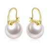Pearl Earrings for Women, Large Pearl Hoop Earrings, for Ceremonial Occasions, 2 Pieces for Both Ears, Popular, Metal Allergy Friendly, Genuine