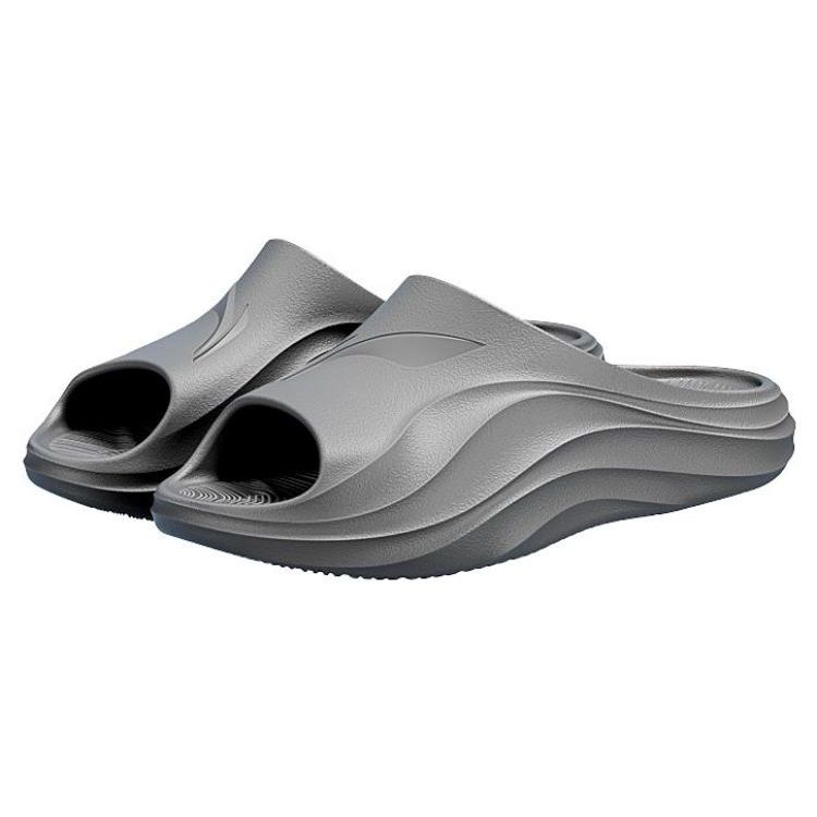 Sandale Li Ning cu glisare ușoară și răcoritoare din EVA, unisex, gri, LNXU931-3