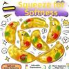 Simulated Fruit Simulated Banana Vent Toy TPR Fruits Pinch Toy Banana Squeeze Toy  Office Desk Toy