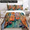 Van Gogh Art Cute Kawaii Duvet Cover Comforter Bedding set Soft Quilt Cover and Pillowcases for Teens SingleDoubleQueenKing