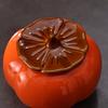 Persimmon Ruyi persimmon jar happy candy jar gift box ceramic ornament small tea can wedding wedding gift