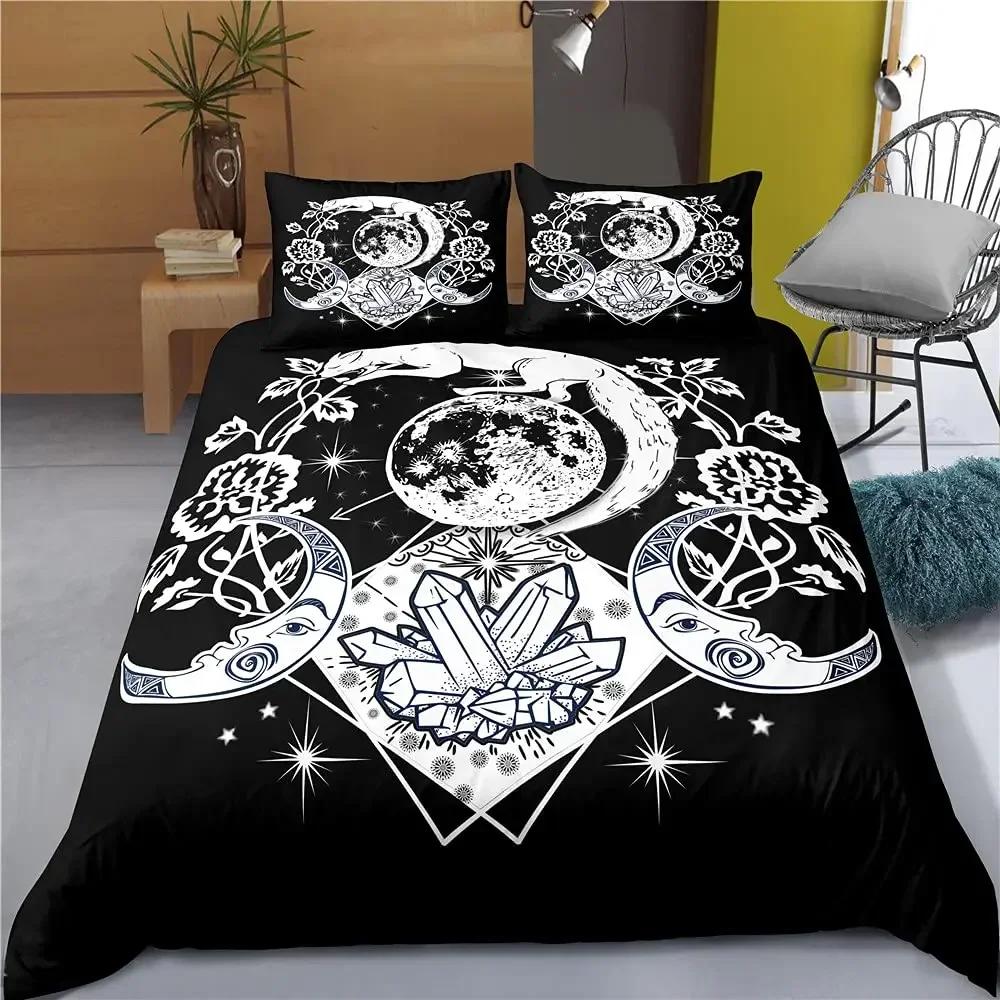 Luxury New 3D Print Hamsa Hand Bedding Set Boho Mandala Duvet Cover Set Black Gold Bohemia Fatima Hand Bed Linen Lucky Hand