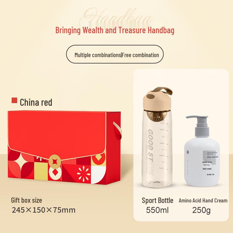 Fortune & Prosperity Sports Bottle & Hand Cream Gift Set