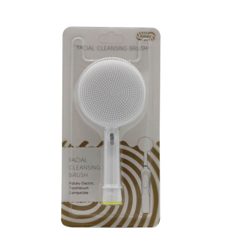 Facial Brush Head Fits B Electric Toothbrush Food Grade Silicone Gentle Exfoliating Portable for Travel Home Facial Cleansing