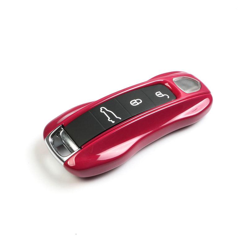 Porsche Starlight Ruby Red Key Shell for Macan, Cayenne, Panamera, 718