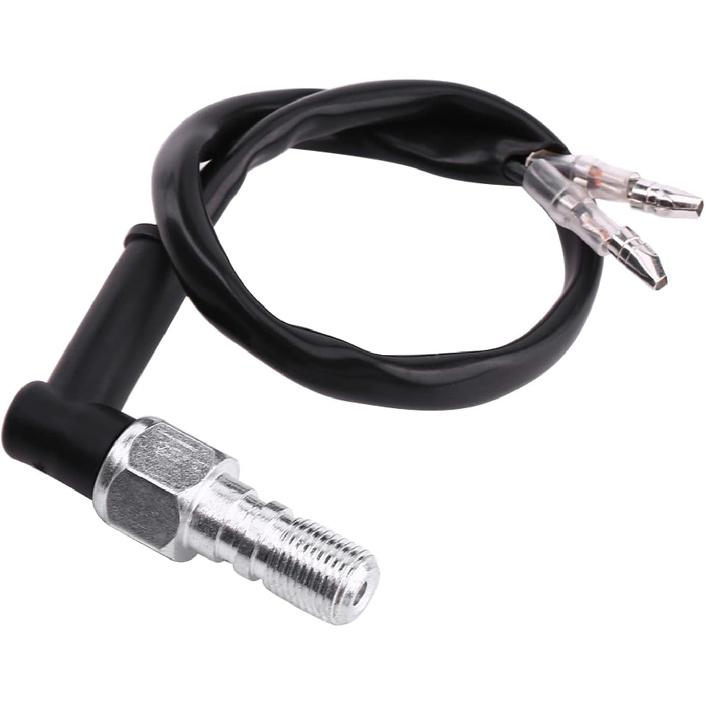 Motorcycle Brake Light Switch, Universal Motorcycle Rear Set Hydraulic Brake Light Switch with Washers M10x1.25 M10x1 (M10x1.25)