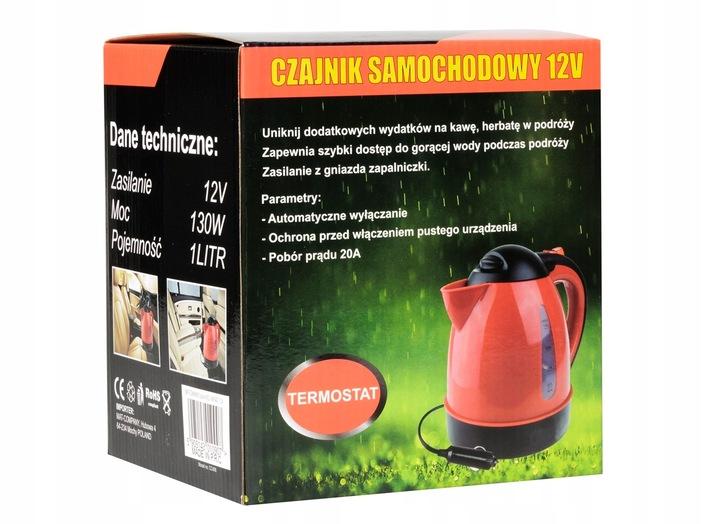 1 L Czajnik Samochodowy 130W/250W, 12V/24V