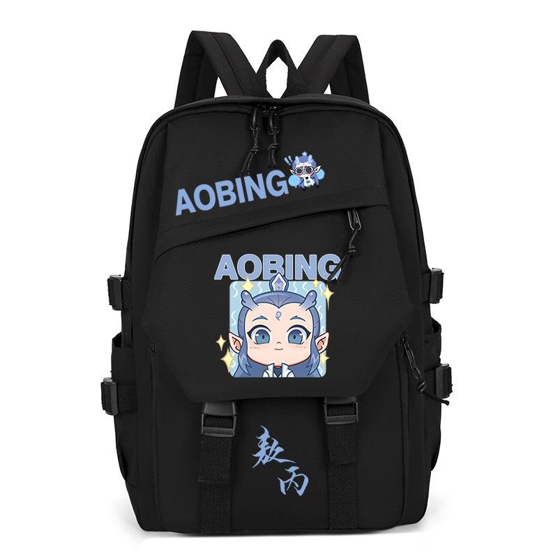 2025 High-value and large-capacity Aobing surrounding Nezha 2 printing leisure students to reduce the burden of schoolbags and backpacks