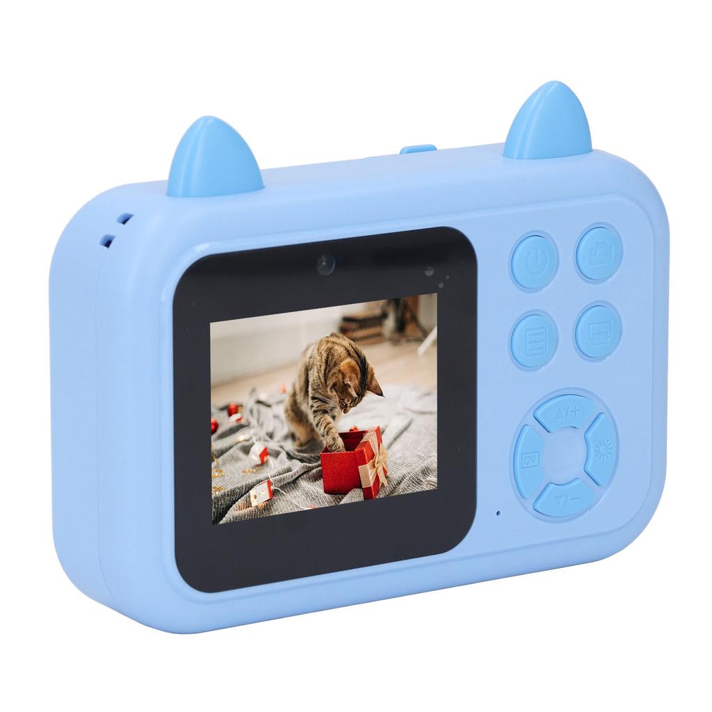Thermal Print Camera 2.4 Inch Screen HD Photo Video Recording Small Kids Digital Camera for Photography Entertainment