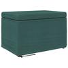 Stool Dark Green 61 X 41 X 40 Cm Fabric and Particleboard