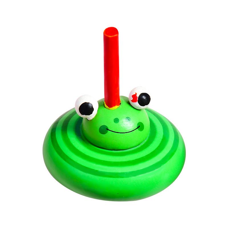 New Style Nostalgic Wooden Spinning Top Toy for Boys & Girls - Creative Hand-Twist Decompression Fun