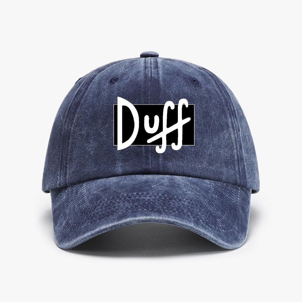 Vintage styl Opraný měkký top Baseballová čepice Duff Beer Kruh Unisex Móda Venkovní Sportovní klobouk Sluneční kovbojský Snapback Čepice