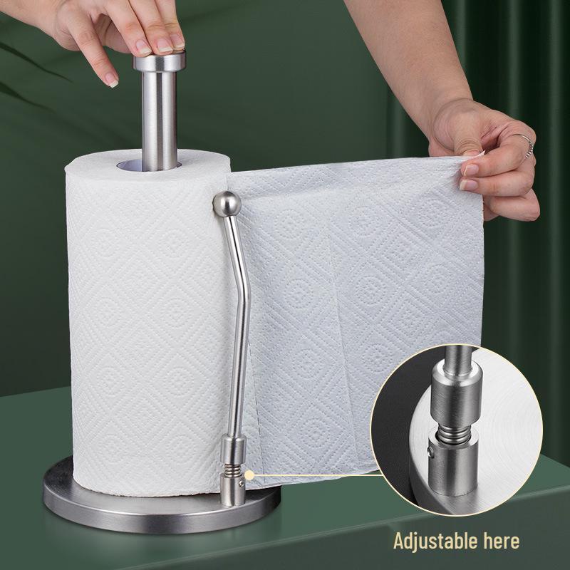 Stainless Steel Vertical Paper Towel Holder for Kitchen, Living Room, or Restaurant
