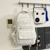 Schulrucksack1011 Koreanische Version einfacher Rucksack Sternenaufdruck großes Fassungsvermögen Mittelschule Jungen und Mädchen Schulrucksack Campus-Rucksack