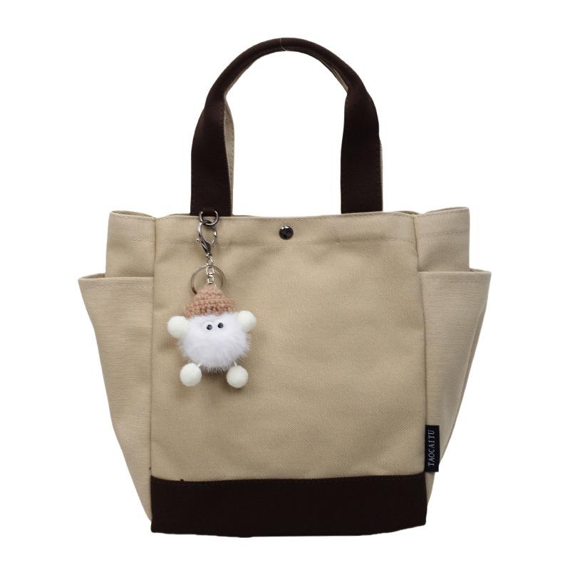 Large-capacity shopping bag casual literary and lazy style shoulder bag female tray extra-large bag handbag simple canvas bag