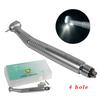 Zahnmedizinischer E-Generator Glasfaser LED Hochgeschwindigkeits-Druckknopf-Turbine Interne Dreifach-Wasserstrahl Große Leistung Handstück 2/4 Löcher