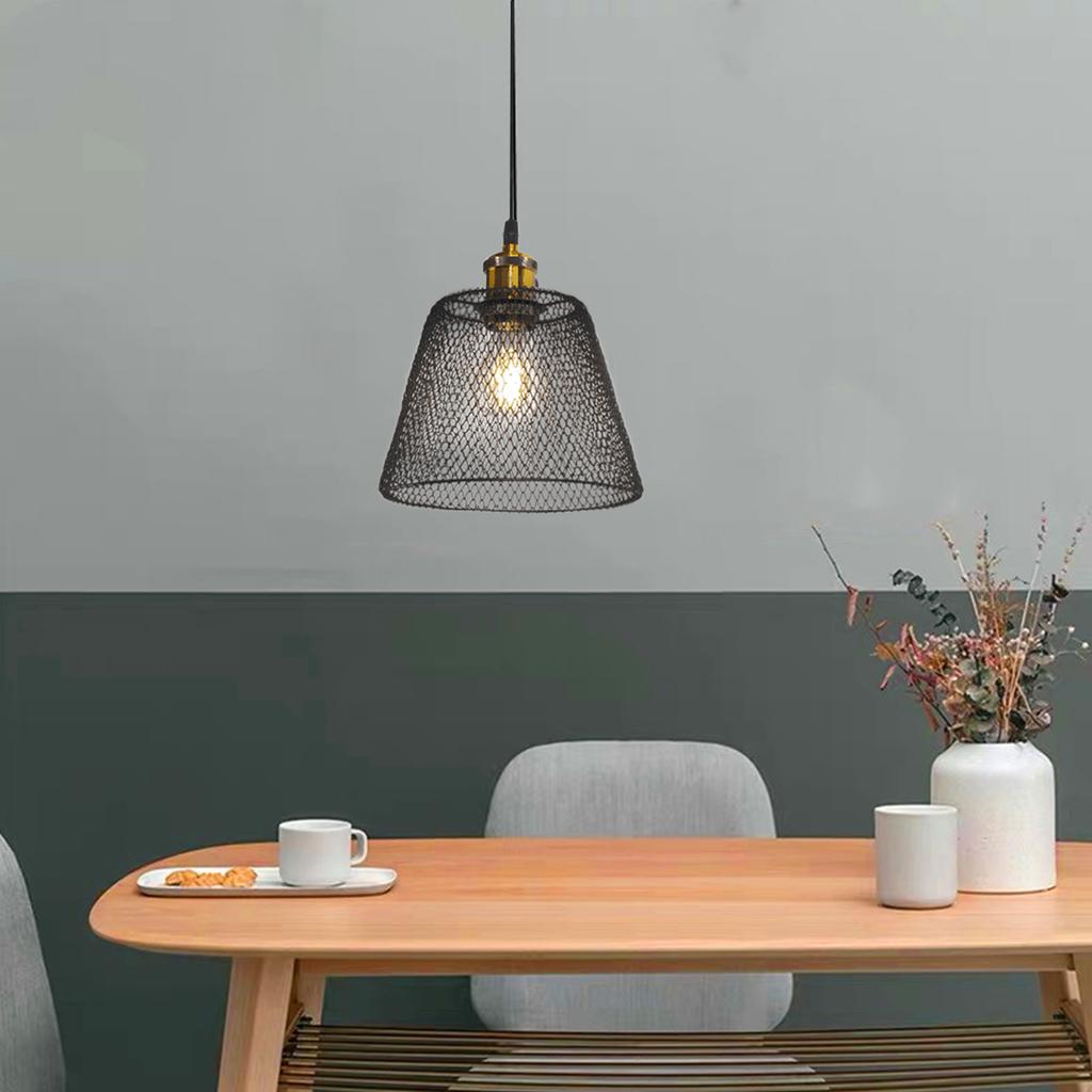 1Pcs Hanging Lamp Cover Metal Lampshade Decorative Ceiling Light Cover Simple Style Metal Hollow-Out Lamp Shade for Bedroom