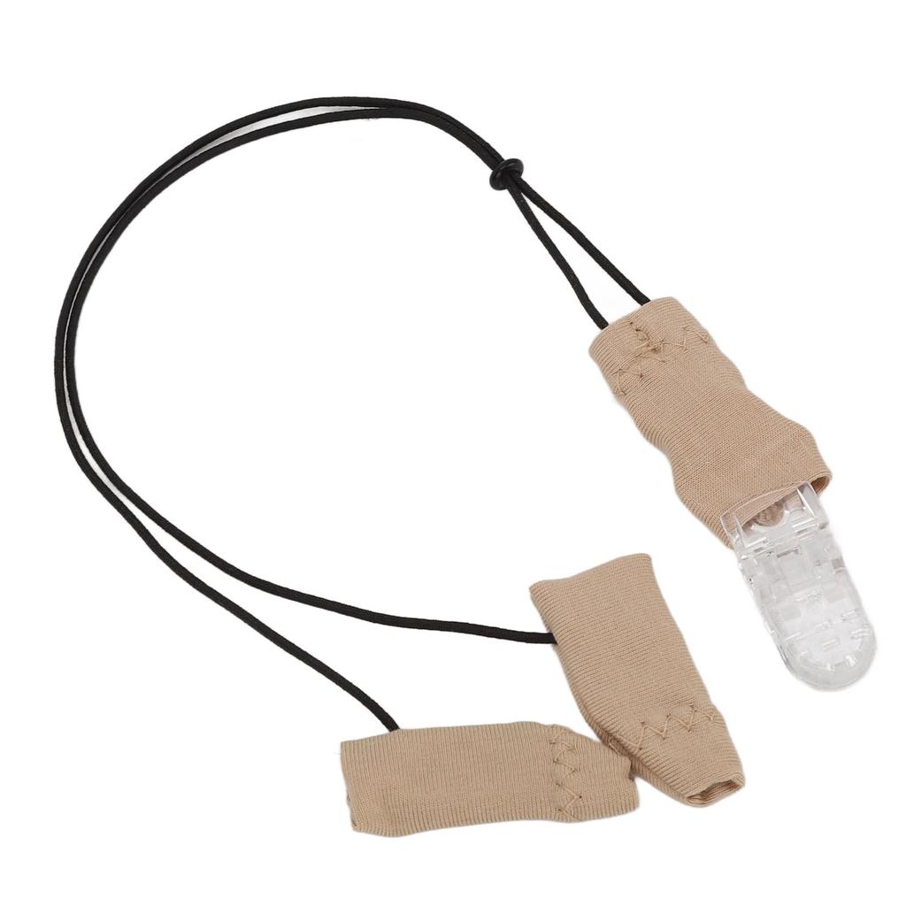 Hearing Aid Holder Clip Portable Anti Lost Cotton BTE Hearing Aid   Lanyard