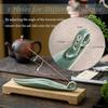 9" Length Incense Stick Holder with 3 Holes, Ceramic Incense Ash Cather for Counters, Meditation Room, Yoga, Home, Office
