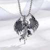 Unisex Retro Angel Wings Pendant Necklace - Punk Style & Couple Design