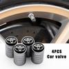 4Pcs/Set Metal Car Wheel Tire Air Valve Core Caps Auto Accessories For Toyota Corolla Chr rav4 prius Yaris Hilux auris avensis