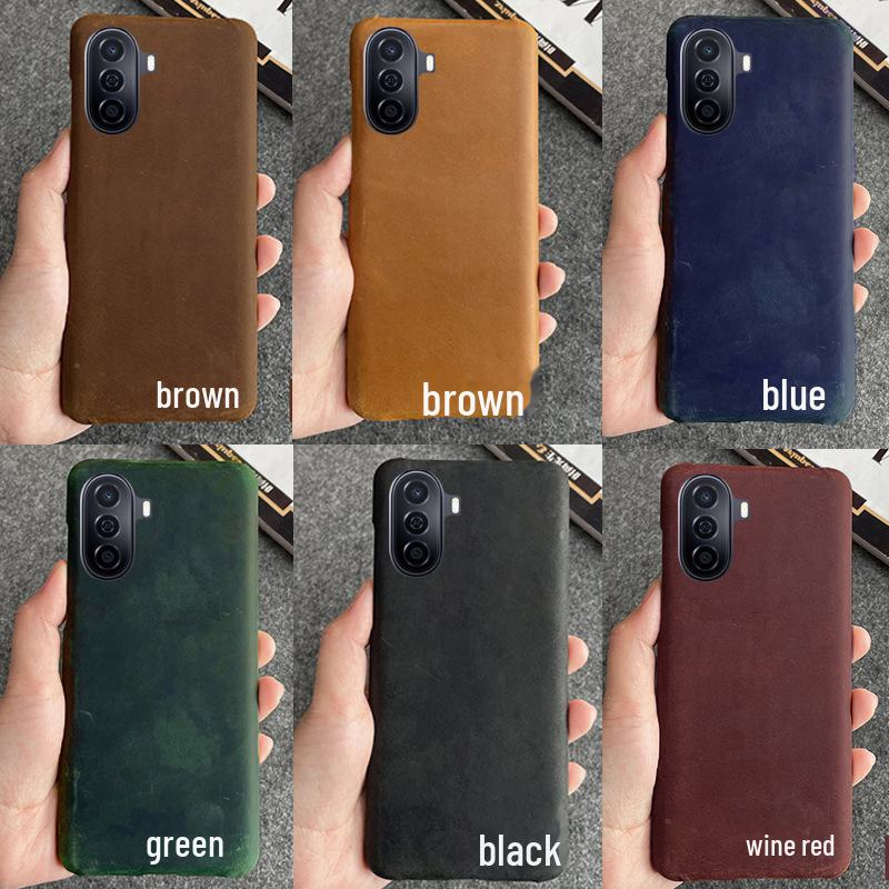 

Huawei Enjoy 60 Case: Genuine Leather Half-Cover Protective Cover Other Model (Specify) чёрный