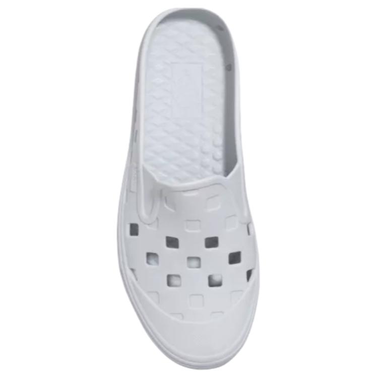 Vans Slip On Mule Trk Comfortable Simple Clogs Unisex Footwear White Gray VN0005V8FYN