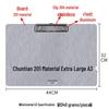 Chuntian Stainless Steel Clipboard with File Clip and Sticky Note Holder, A4/A3 Size