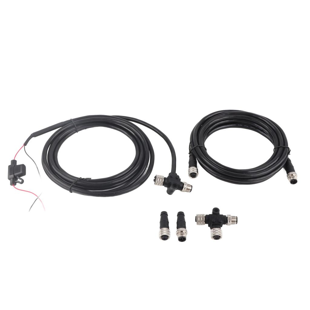 For NMEA2000 Starter Kit T Connector Power Cable Male Female Resistor 3 Port Adapter IP67 Waterproof for Garmin Networks