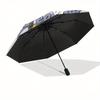 Disney Villains,Hearts,Disney Manual Opening and Closing Umbrella, 8-Rib Reinforced Folding Design, Lightweight