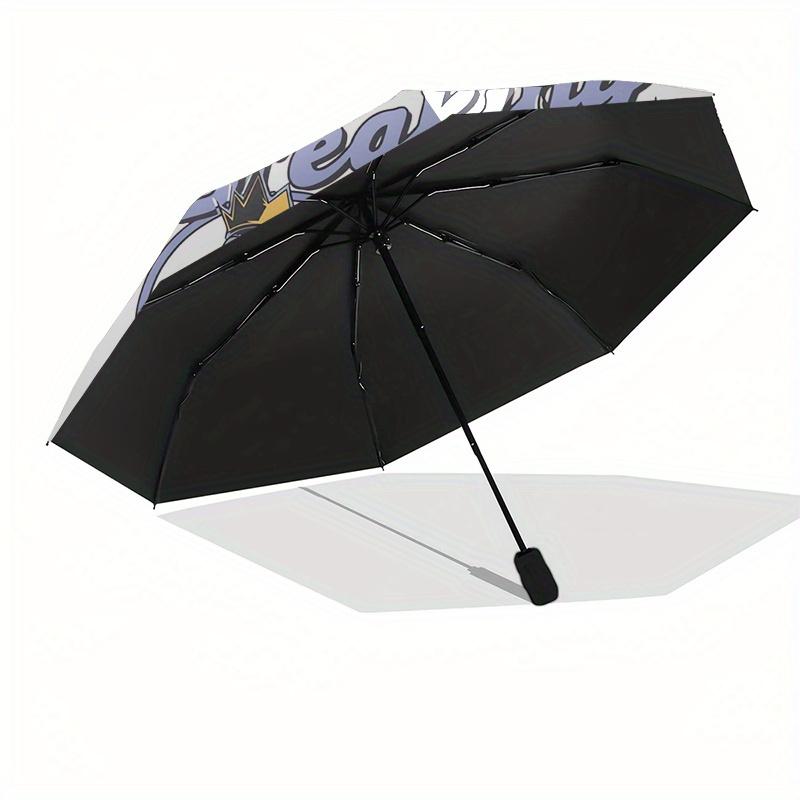 Disney Villains,Hearts,Disney Manual Opening and Closing Umbrella, 8-Rib Reinforced Folding Design, Lightweight
