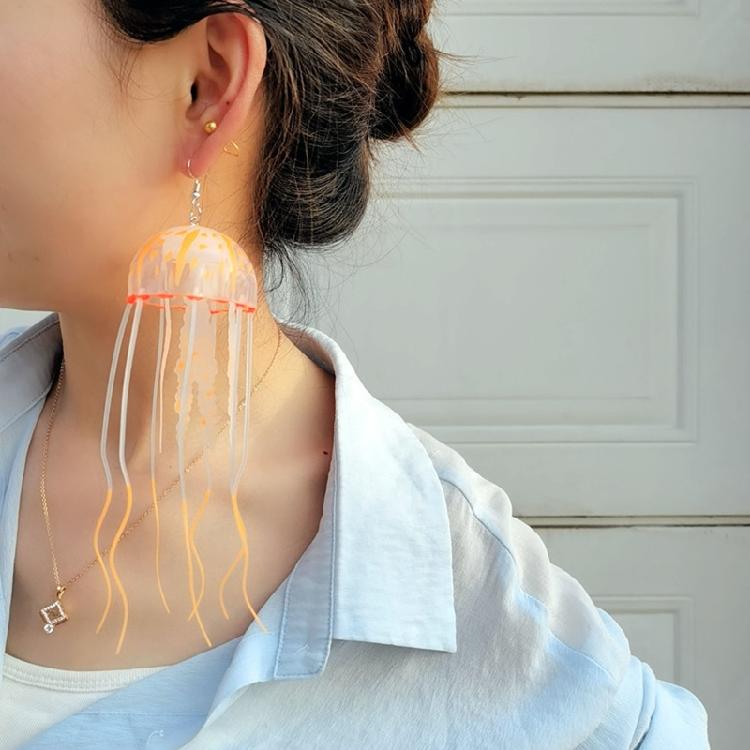 DIY Air Jellyfish Silicone Earrings DIY Handmade Exaggerated Dangle Earrings