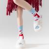New Christmas Socks Hand Socks Socks Amazon Cross Border Socks Personalized Medium Cotton Socks