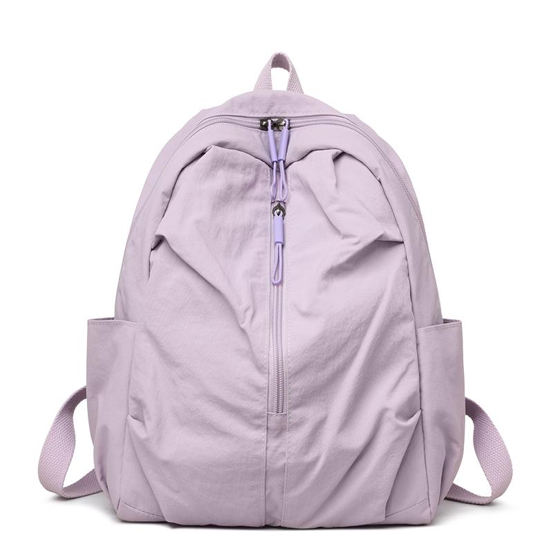 Contrast Color Backpack Women's Outdoor Lightweight Travel Backpack Large Capacity Student Schoolbag
