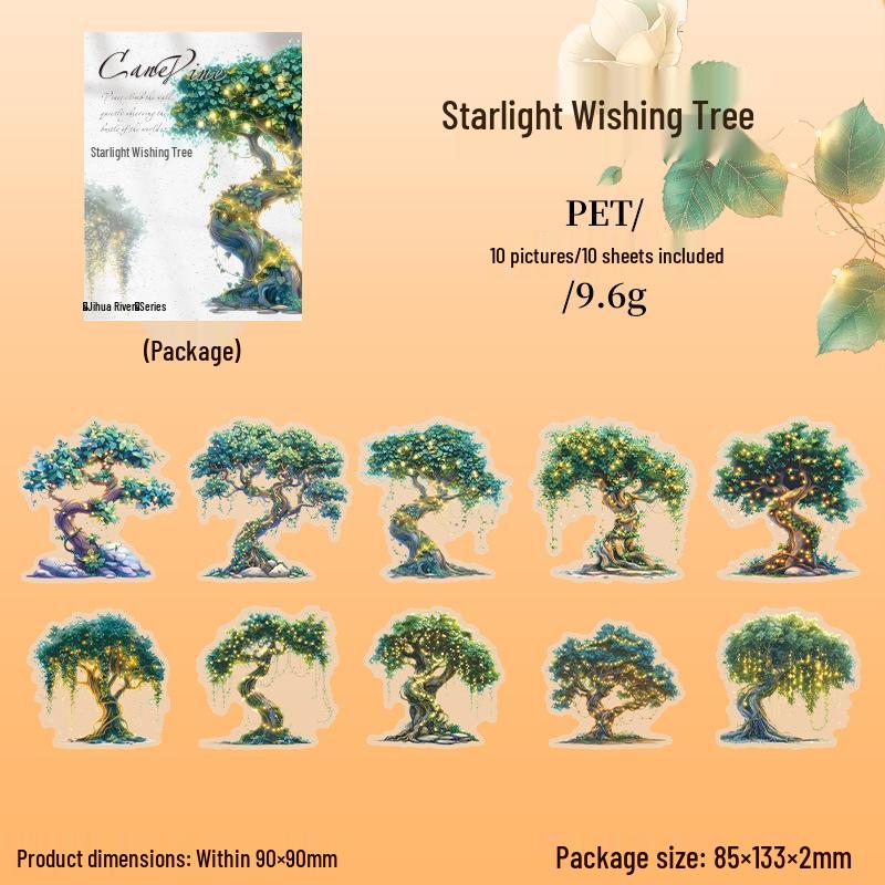 Self-Adhesive Floral Garden Stickers: Stone Stakes & Scene Props for Journals