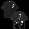 Jujutsu Kaisen Anime Graphic Washed Oversized Streetwear Y2k T-Shirt Men Women Pure Cotton High Quality Streetwear Short Sleeve Female Male Clothing