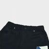 FILA Fusion X Facetasm Color Block Mid-Rise Retro Cuffed Knit Joggers Men bottoms Black T11M417801F-BK