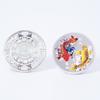 Year after year surplus, silver commemorative coins, lucky koi commemorative medals for attracting wealth, silver coins, color printed lucky coins