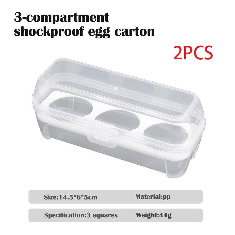 Camping Egg Carrier 2/3Pcs 3/4/8 Grid Egg Container Portable Shockproof Egg Storage Box for Hiking Camper Outdoor Trip