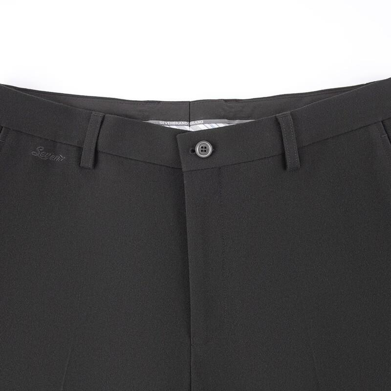 Seven Men's Anti-Wrinkle Easy Care Business Slim Fit Trousers