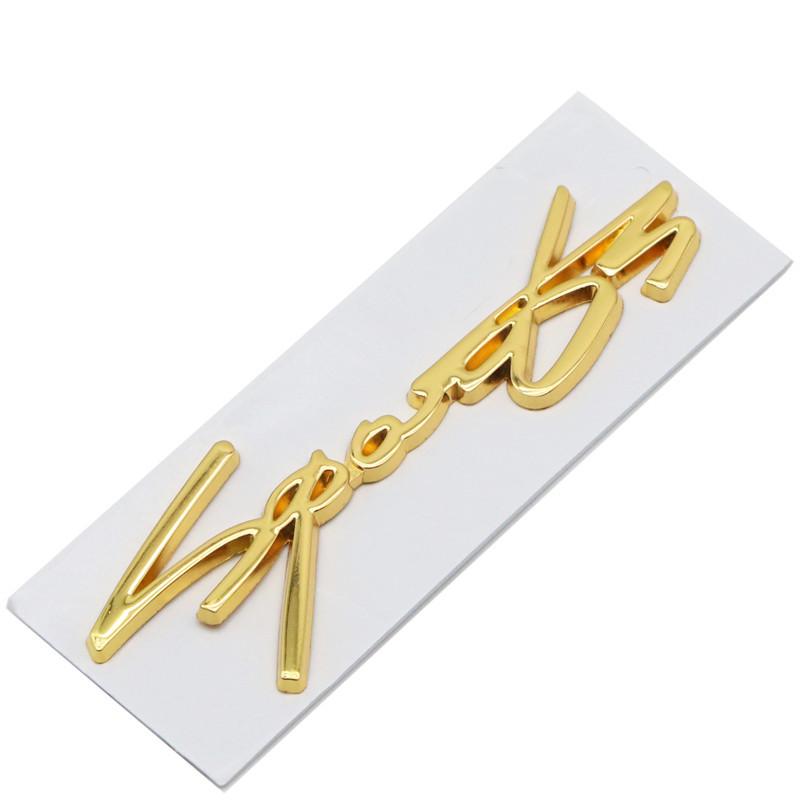 3D Car Styling SPORT Car Sports Word Letter Metal Car Sticker Trunk Emblem Badge Decal Decoration Auto Accessories