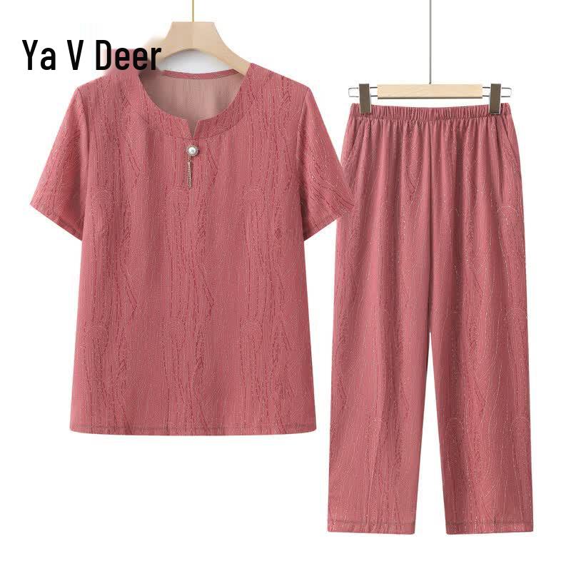 Yalu Women s Plus Size Short Sleeve Summer Outfit XL