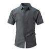 Camicia Casual Ampia in Cotone Lino da Uomo a Maniche Corte Estiva Nuova Taglia Grande Top da Spiaggia Revers Tie Dye Cardigan