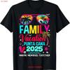 Familienurlaub Punta Cana 2025 Dominikanische Republik T-Shirt Sweat Vintage Mode Dehnbar Lässig Weich Leicht Vintage