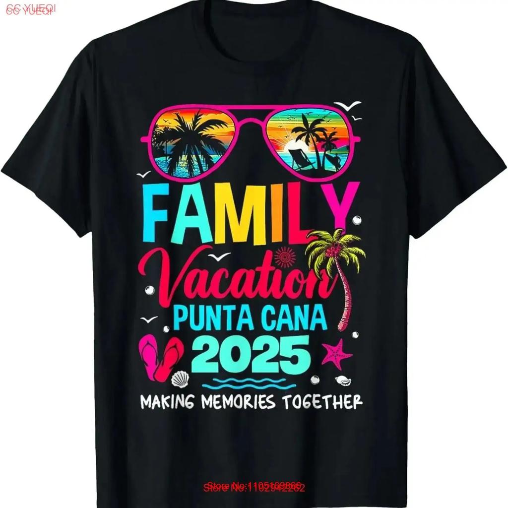 Family Vacation Punta Cana 2025 Dominican Republic T Shirt Sweat Vintage Fashion Stretched Casual Soft Slightly Vintage